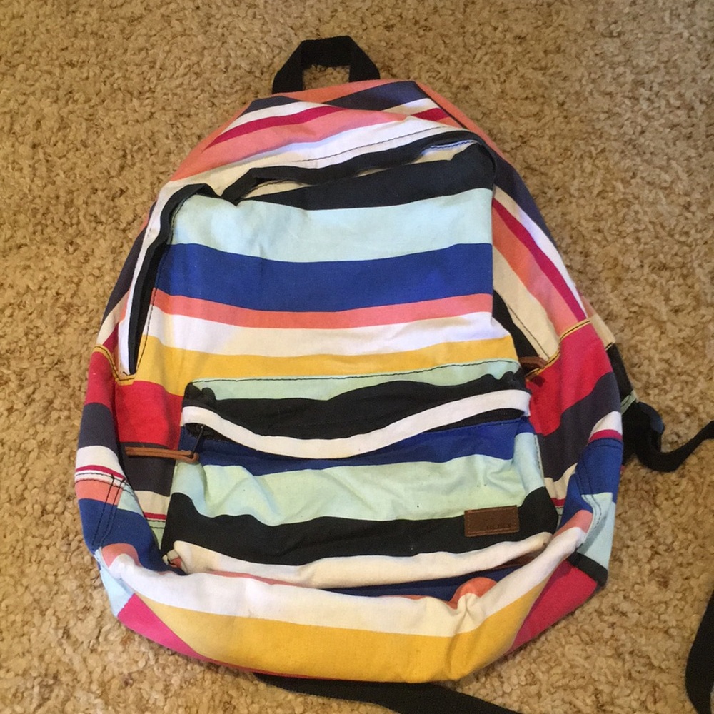 Roxy striped multicolored backpack